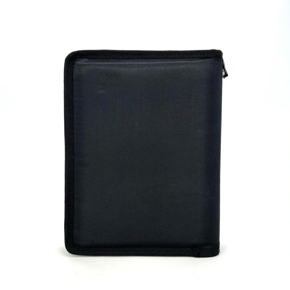Case-It “The Mini Tab” Three Ring Zip Binder Green Black A3 5.5x8.5 80s New NWT